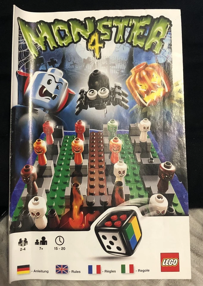Lego Set 3837 - Monster 4 Board Game - Missing 1 Piece Otherwise Complete - Image 3 of 4