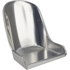 Speedway Motors Aluminum Hot Rod Bomber Seat, 16" Wide x 21" Tall, Universal