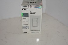Feit Smart WIFI Dimmer Wall Switch, Works With Alexa, Hey Google - White