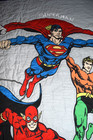 Pottery Barn Kids Justice League Full/Queen Quilt 2 matching shams Super Friends — photo 7