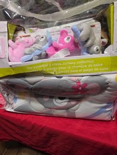 Cuddle Time Nursery Crib Set 5pcs Nursery Collection, Little Elephants Theme