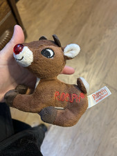 CUTE DAN DEE RUDOLPH THE RED NOSE REINDEER PLUSH TOY WITH FREE SHIPPING