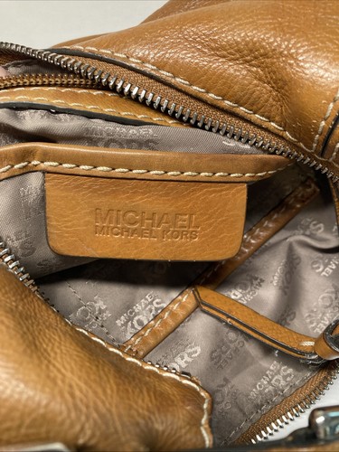 Vintage Michael Kors Schultertasche Saddle Tan Leather Medium - Bild 13 von 24