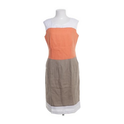 Jabene, Kleid, Größe: 38, Orange/Beige/Mehrfarbig, Leinen, Damen #TeV