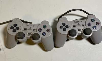 Genuine OEM Sony Playstation 1 PS1 Wired Controller  X2. Not Tested.