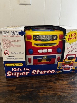 Vtg Navystar Toys 3-1  Toy Super Radio Entertainment Center 150 Songs Working