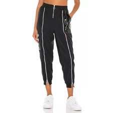 Nike Sportswear Icon Clash Women's Black Woven Zip Leg Jogger Pants Size Small