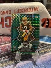 2022 Panini Mosaic - Rookies Christian Watson #327 Green Mosaic Prizm (RC)