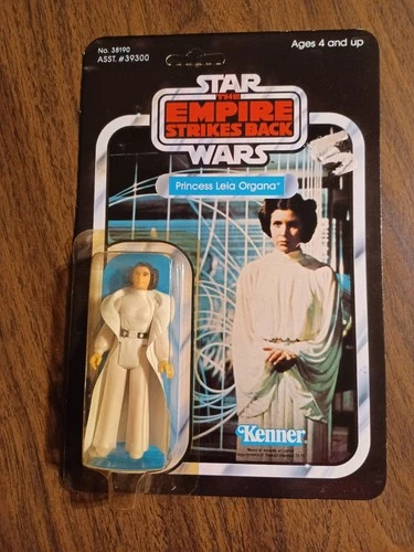 Princess Leia Organa ESB 1980 MOC Kenner 1980 MOC 41 back UNPUNCHED