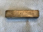Vintage NCM ,”Nevada Coin Mart “50  Troy oz .999 Fine Silver Poured Loaf Bar