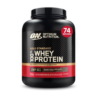 Optimum Nutrition Gold Standard 5 Pound (Pack of 1), Double Rich Chocolate 