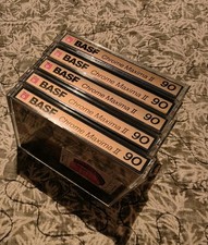 5 Open New BASF Chrome Maxima II 90  Type 2 Cassettes 1980s Made In Germany