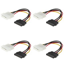 15Pin To IDE 4Pin Floppy Drive Port Power Cable Converter For PC Accessories