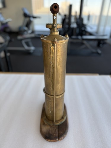 Antique Swedish Tyfon Ship's Brass Pump Fog Horn, Working Condition, Early 1900s - Bild 3 von 13