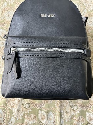 Nine West Vander Black Logo Medium Dome Ladies Adjustable Backpack Bag Purse s-l400.jpg main image 3