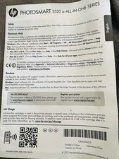 HP Photosmart 5520 e-All-In One Series Set Up Manual