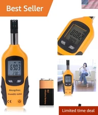 New Handheld Digital Psychrometer - Orange