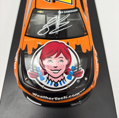 SIGNED SHANE VAN GISBERGEN #16 WENDYS SAUCY NUGGS AUTOGRAPHED 1/24 CAR