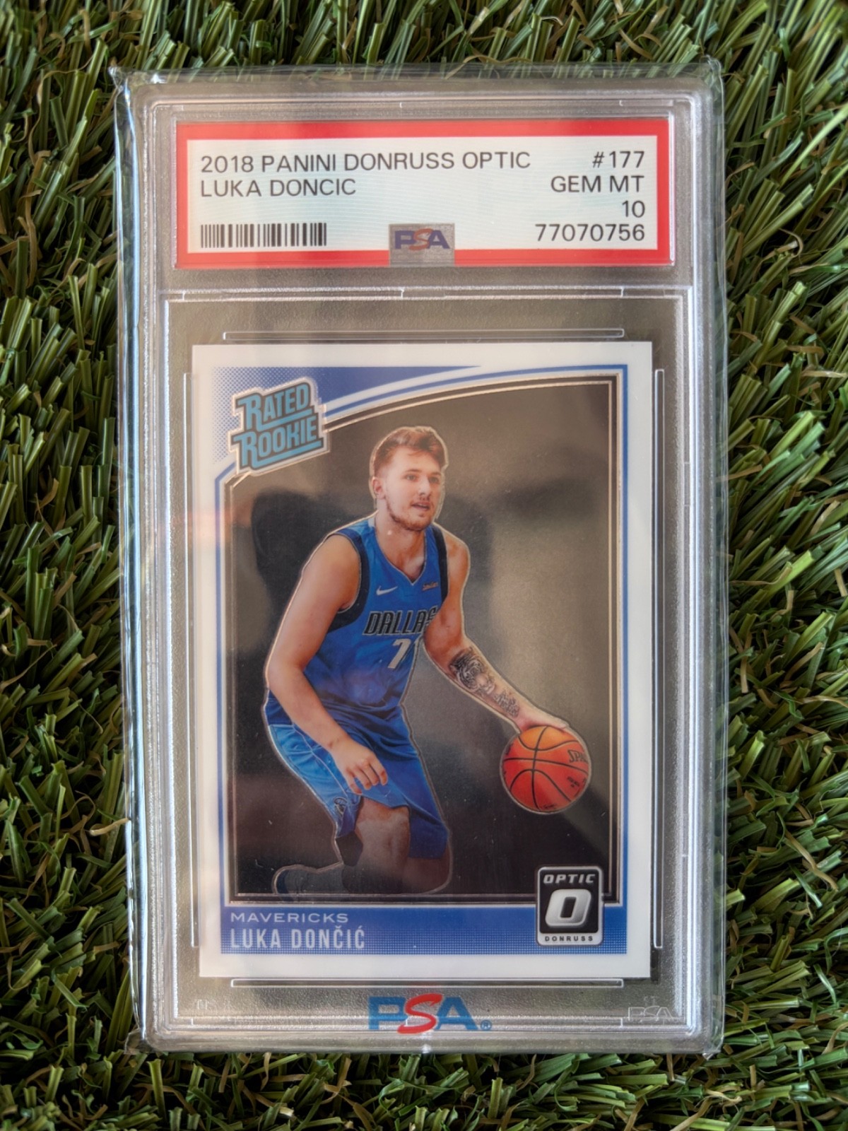 2018 Donruss Optic Luka Doncic Rated Rookie #177 PSA 10 Rookie RC