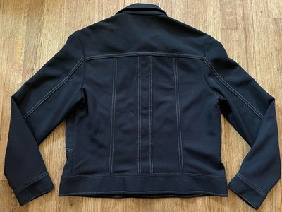 VTG 70s Lee Workwear Pearl Snap Button Jacket, Navy, Men's L