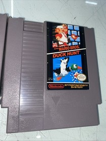 Super Mario Bros. 1, 2 & Duck Hunt Nintendo NES 3 Authentic Cartridge Lot