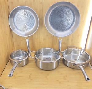 New Vednhol hammered stainless steel cookware set