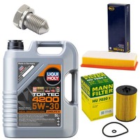 MotoröL Filter Set 5W-30 5 Liter + ÖLablassschraube FüR Audi A4 Q5 A5 2.0 TDI