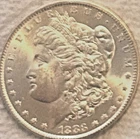 1883 CC Morgan WOW  tons of luster BU uncirculated nice free ship Sigma tested++