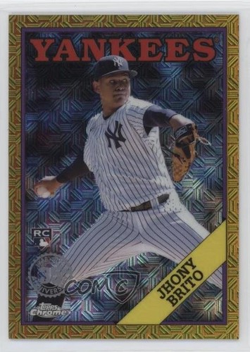 2023 Topps Update Gold Refractor /50 Jhony Brito #T88CU-74 Rookie RC