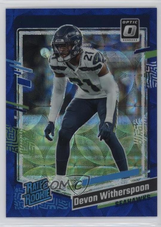 2023 Donruss Optic Rated Blue Scope Prizm Devon Witherspoon #292 Rookie RC 10nl