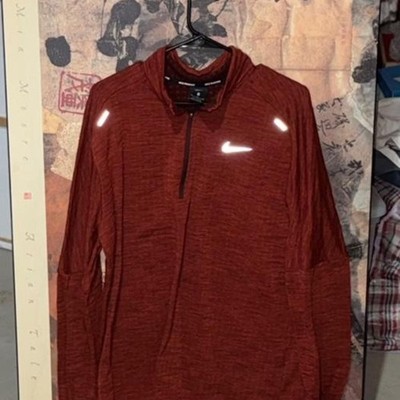 Nike Running Therma-Fit Half Zip Pullover Jacket Burgundy XL