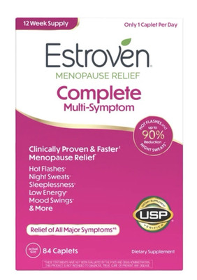 Estroven Complete Menopause Relief Multi Symptom 84 Caplets 12 Week Supply