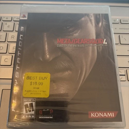 Metal Gear Solid 4 Game PS3 Playstation 3 New Sealed Black Label First Printing