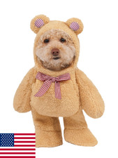 Rubies Walking Teddy Bear Pet Costume for Dogs  Cats, XS - Plush  Cozy 