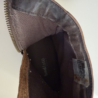 Bed Stu Revolution Distressed Leather Square Toe Ankle Boots Zip Mens Size 10 Bed Stu Revolution Distressed Leather Square Toe Ankle Boots  main image 4