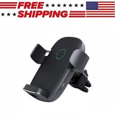 Wireless Fast Charging Car Phone Vent Mount Charger Stand for iPhone Samsung