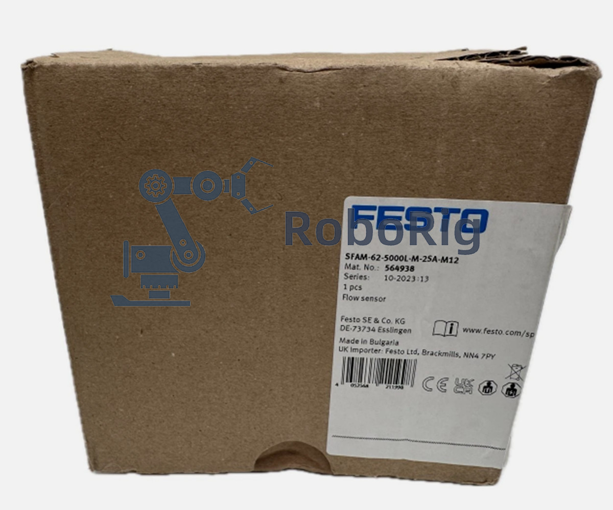 New FESTO SFAM-62-5000L-M-2SA-M12 Flow Sensor
