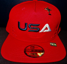 NEW ERA 2025 U.S. RYDER CUP BETHPAGE GOLF FITTED HAT RED USA NEW 59 FIFTY 7 1/4!