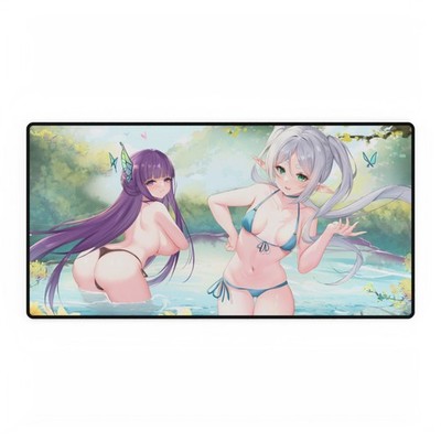 Fern & Frieren Sousou No Frieren Waifu Playmat, Gaming MousePad Desk Mat V12