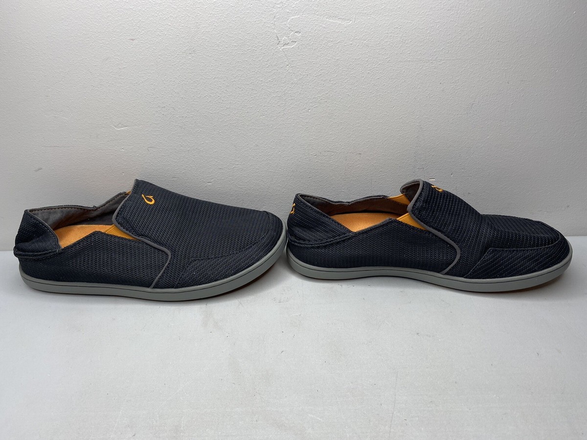 OluKai Nohea Mesh 10188-4242 Black Grey Textile Slip-On Shoe Mens 8.5 Olukai Mens Nohea Mesh 10188-4242 Low Top Round Toe Gray  main image 2