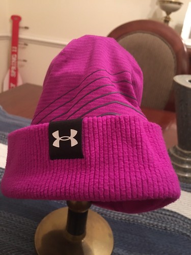 Under Armour Girls' Purple Beanie Hat 
