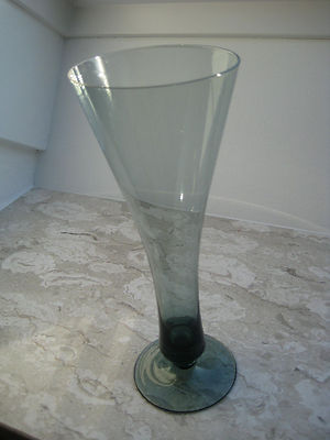 独1950年代　W. Wagenfeld for WMF トルマリンNo.453 WMF Turmalin Glass Vase by Wilhelm Wagenfeld, 1950s | #194733