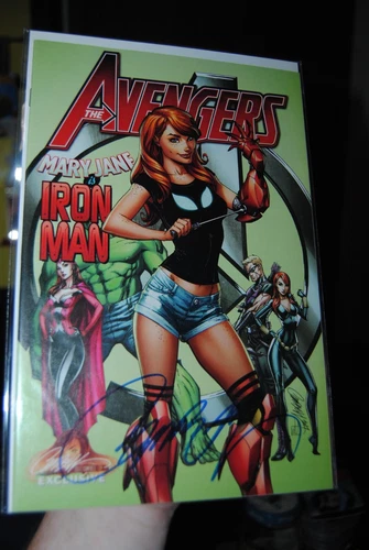 Avengers #8 Variant Edition J Scott Campbell Mary Jane  Autographed 