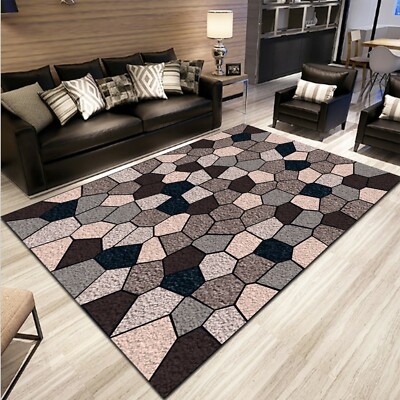 3D Brown Graphic Pattern NAO2563 Game Rug Mat Elegant Photo Carpet Mat Fay