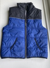 Calvin Klein Boys Blue Puffer Vest Size 5 Winter Outdoors School Snow
