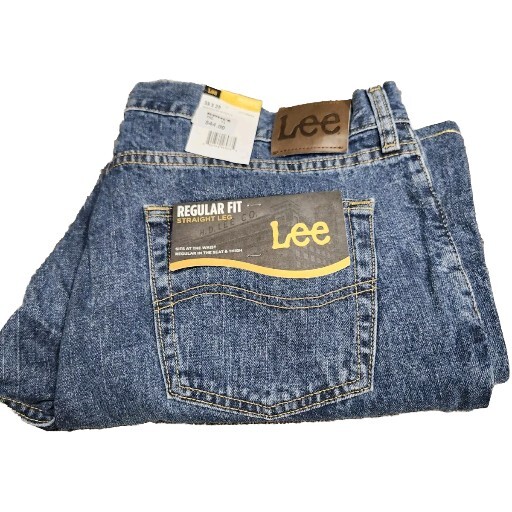 Lee Jeans Men's Size 38 X 29 Regular Fit Straight Leg Medium Stone