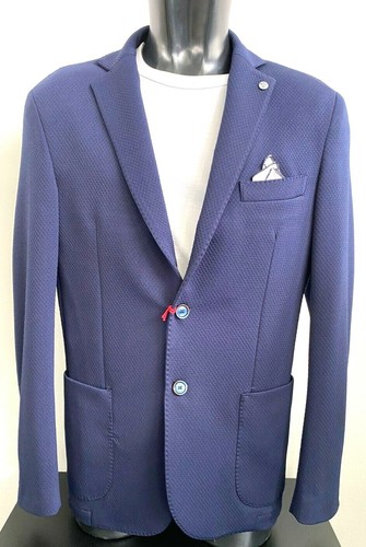 giacca uomo FB fashion blu slim fit | eBay