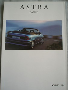 Opel Astra Cabrio Range Brochure Oct 1996 German Text Ebay