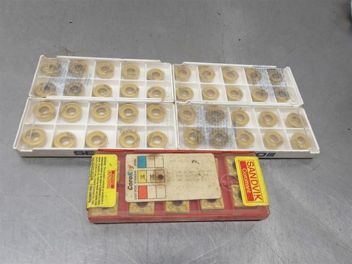 Lot Of 50 NEW! Assorted Carbide Insert -Various Size/Type/Brand (As Shown)