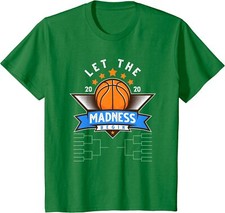 March College Basketball Let The Madness Begin Funny Youth Unisex T-shirt